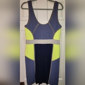 CUT25 NWT unique fitted knit tank dress